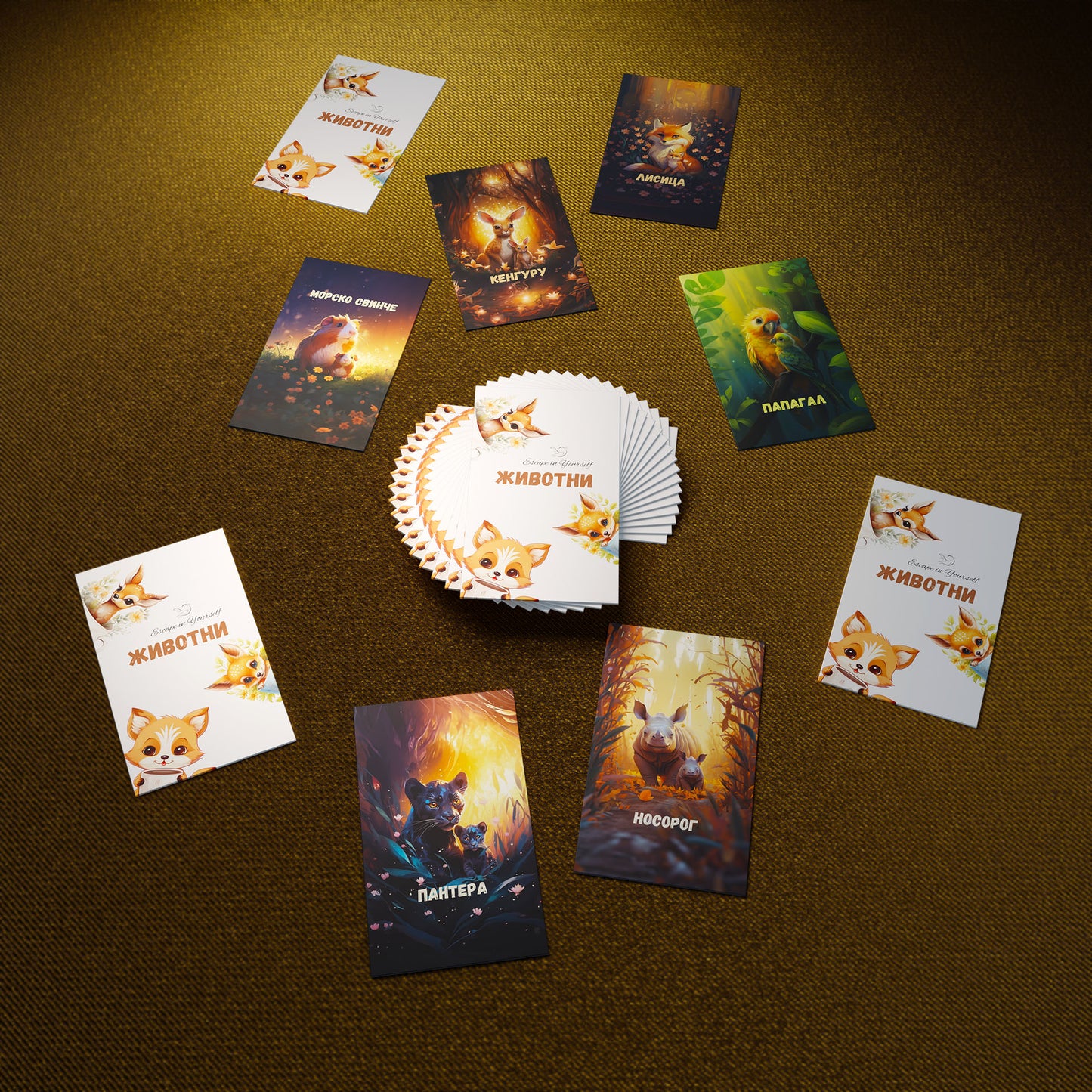 Животни. Memory cards